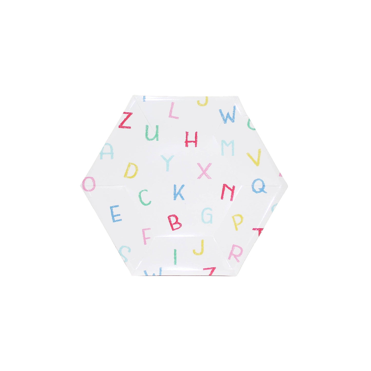 Back To School Small Alphabet Plates (12 Count)