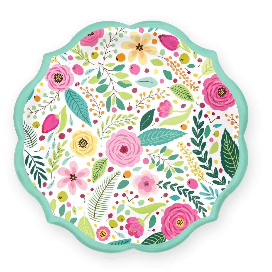 Spring Blossom Dessert Plates (8 pk)