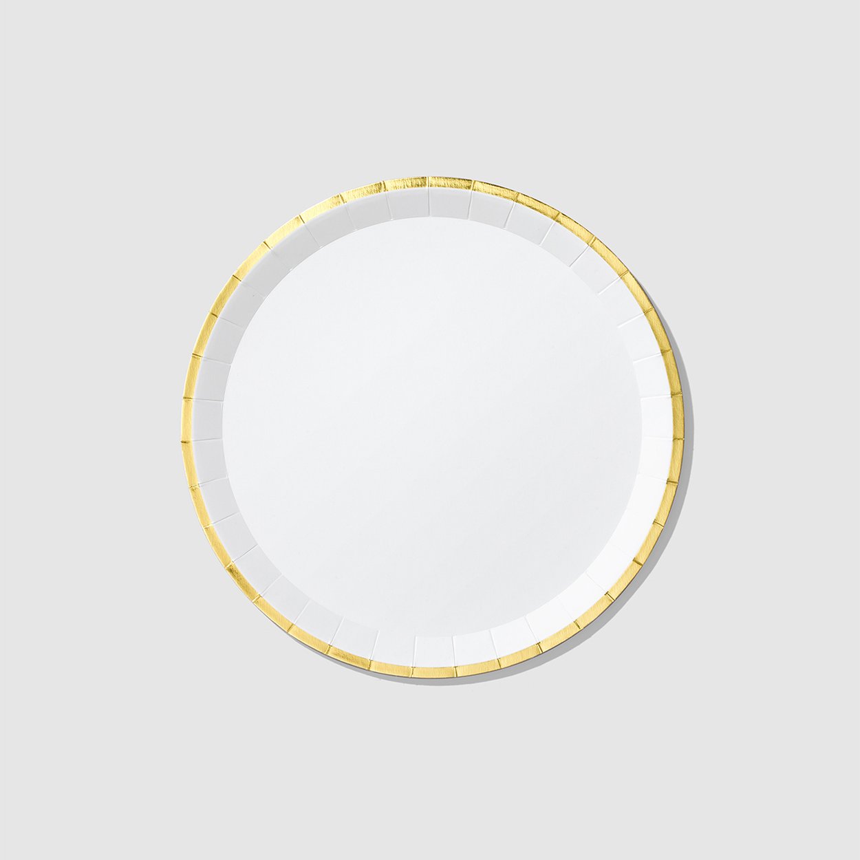White and Gold Classic Large Plates (10 pk)