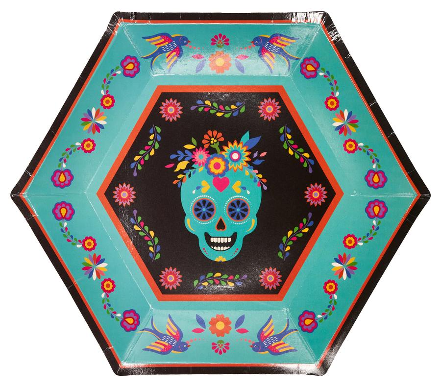 Day of the Dead Large Plate (8 pk)