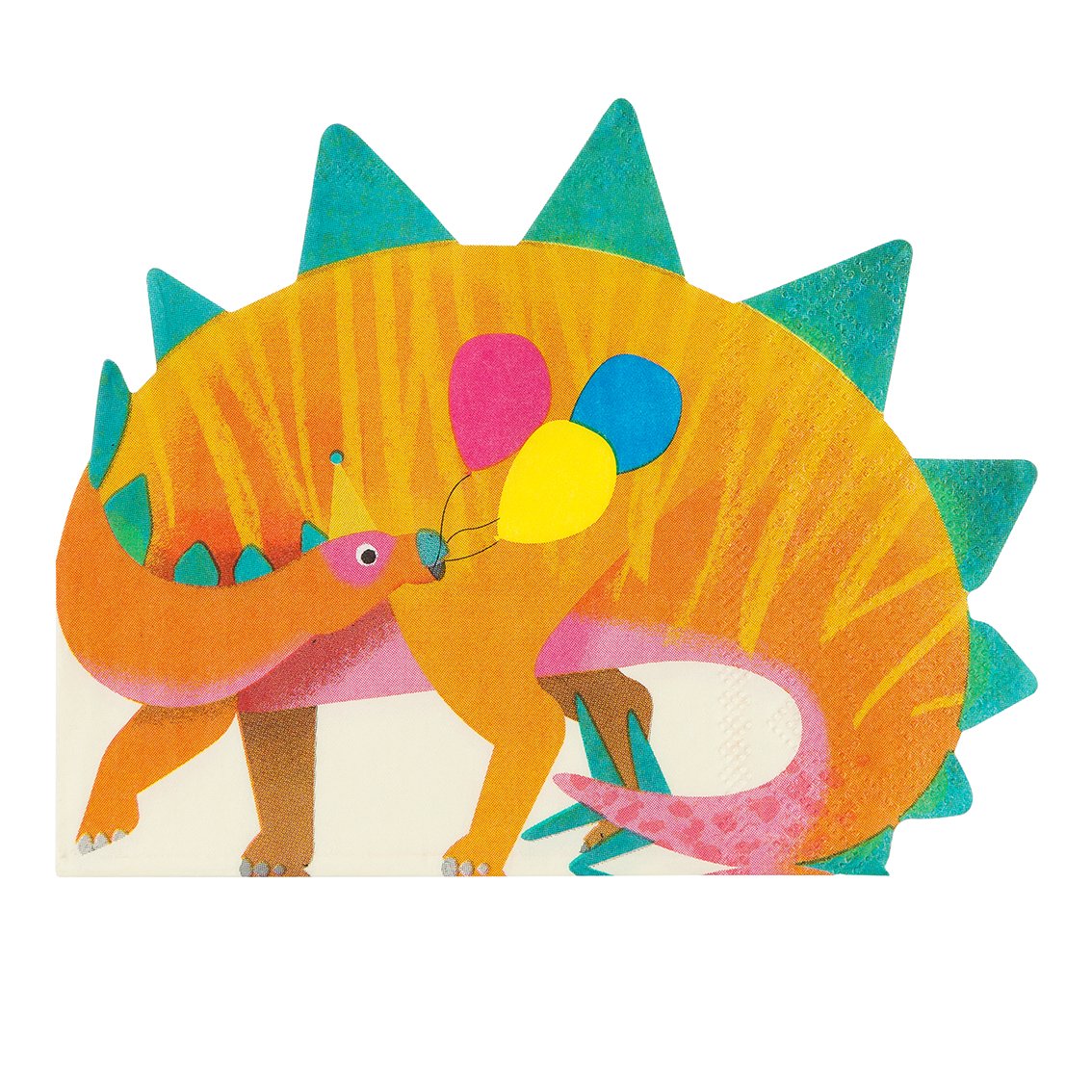 Party Dinosaur Shaped Napkins (16 pk)