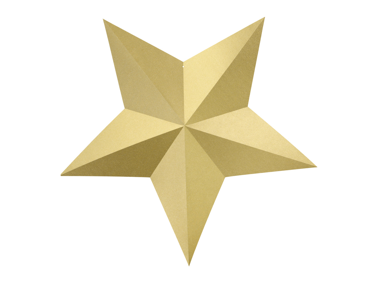 Gold Star Hanging Decorations (6 pk)