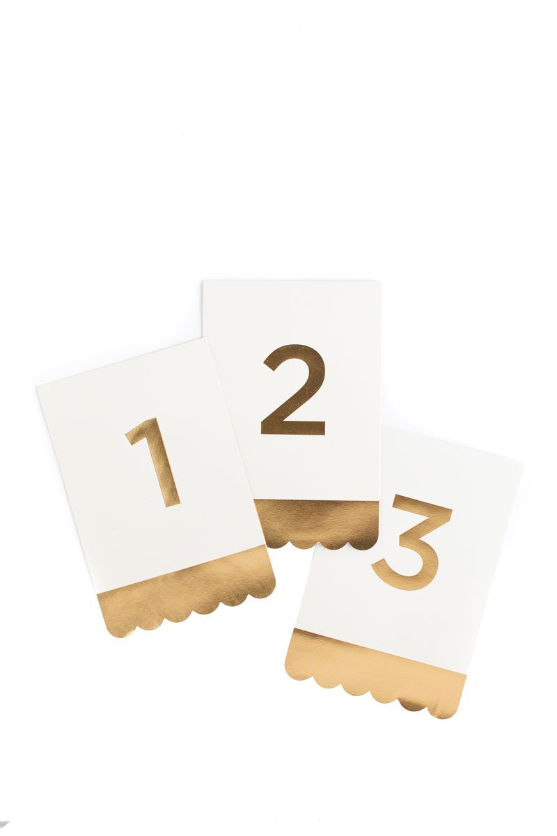 Fancy Number Tent Cards (24 pk)