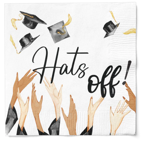 Hats Off to the Graduate Beverage Napkins (16 Count)