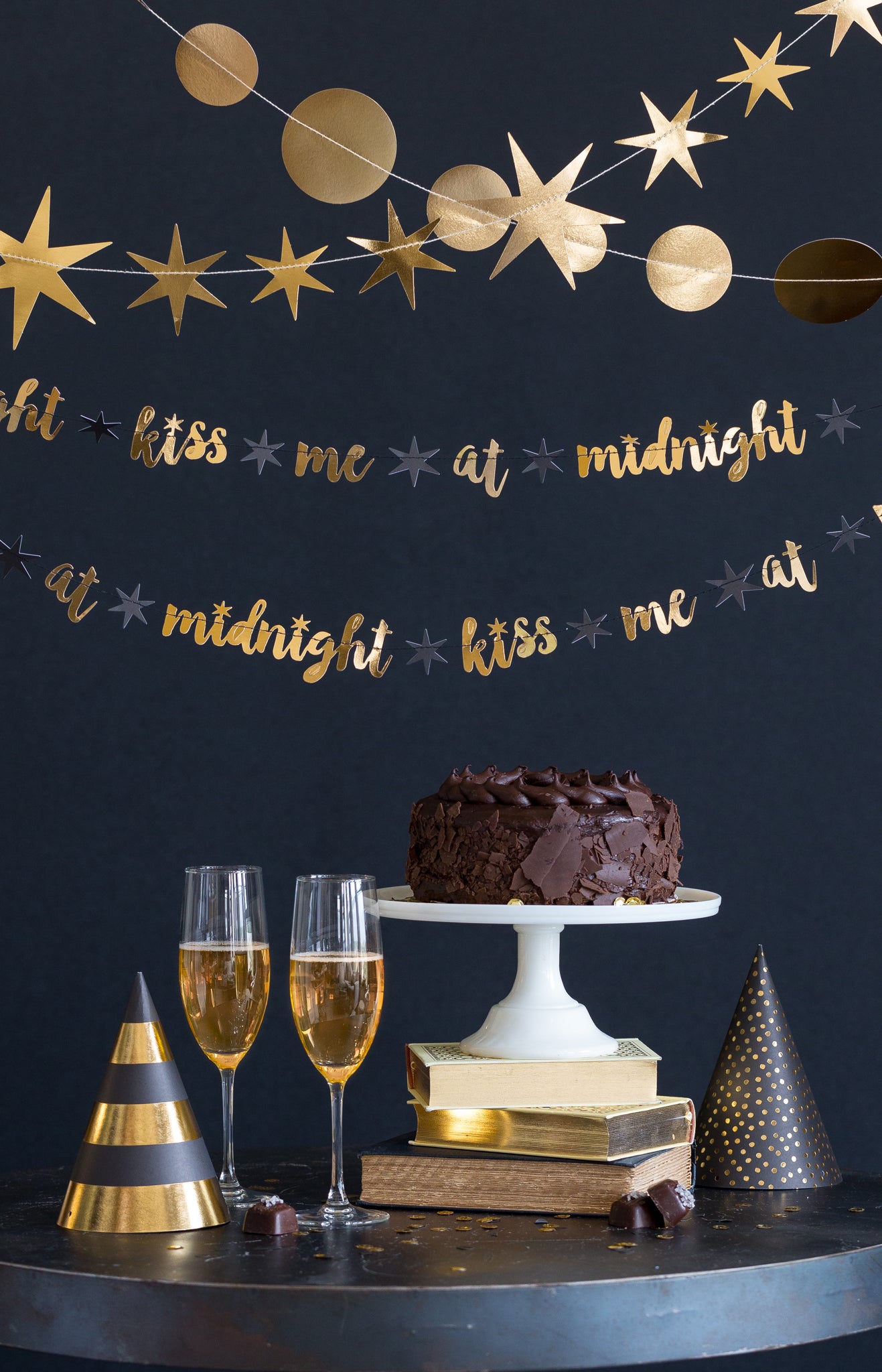 New Year's Eve "Kiss Me at Midnight" Banner