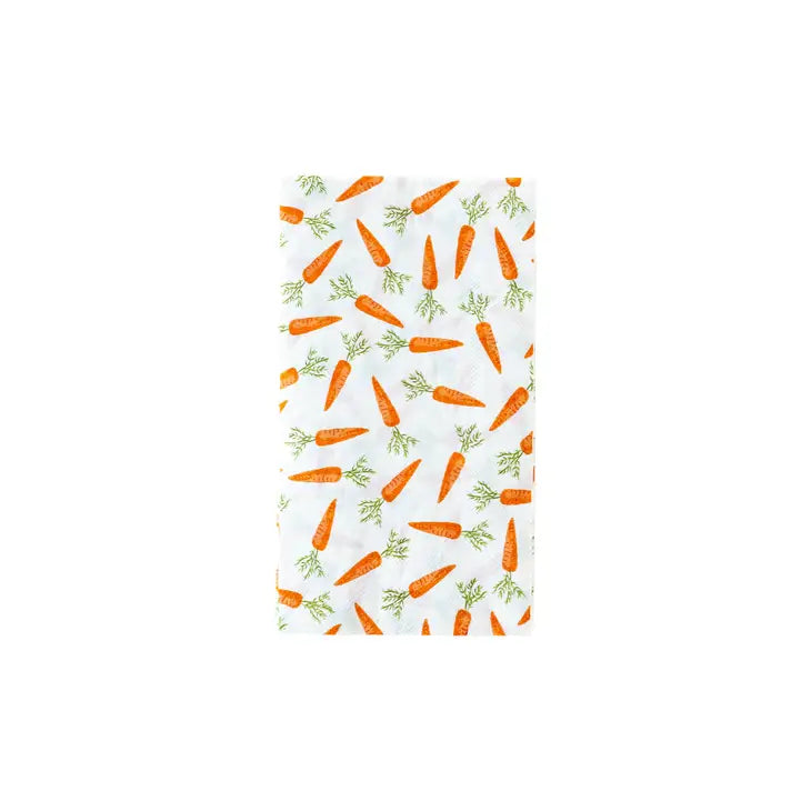 Scattered Carrots Guest Towel Napkins (24 Count)