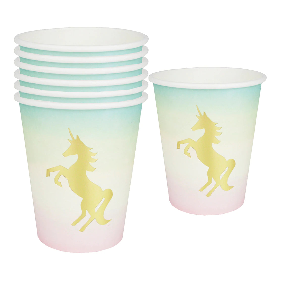 Unicorn Pastel Party Cups (12 pk)