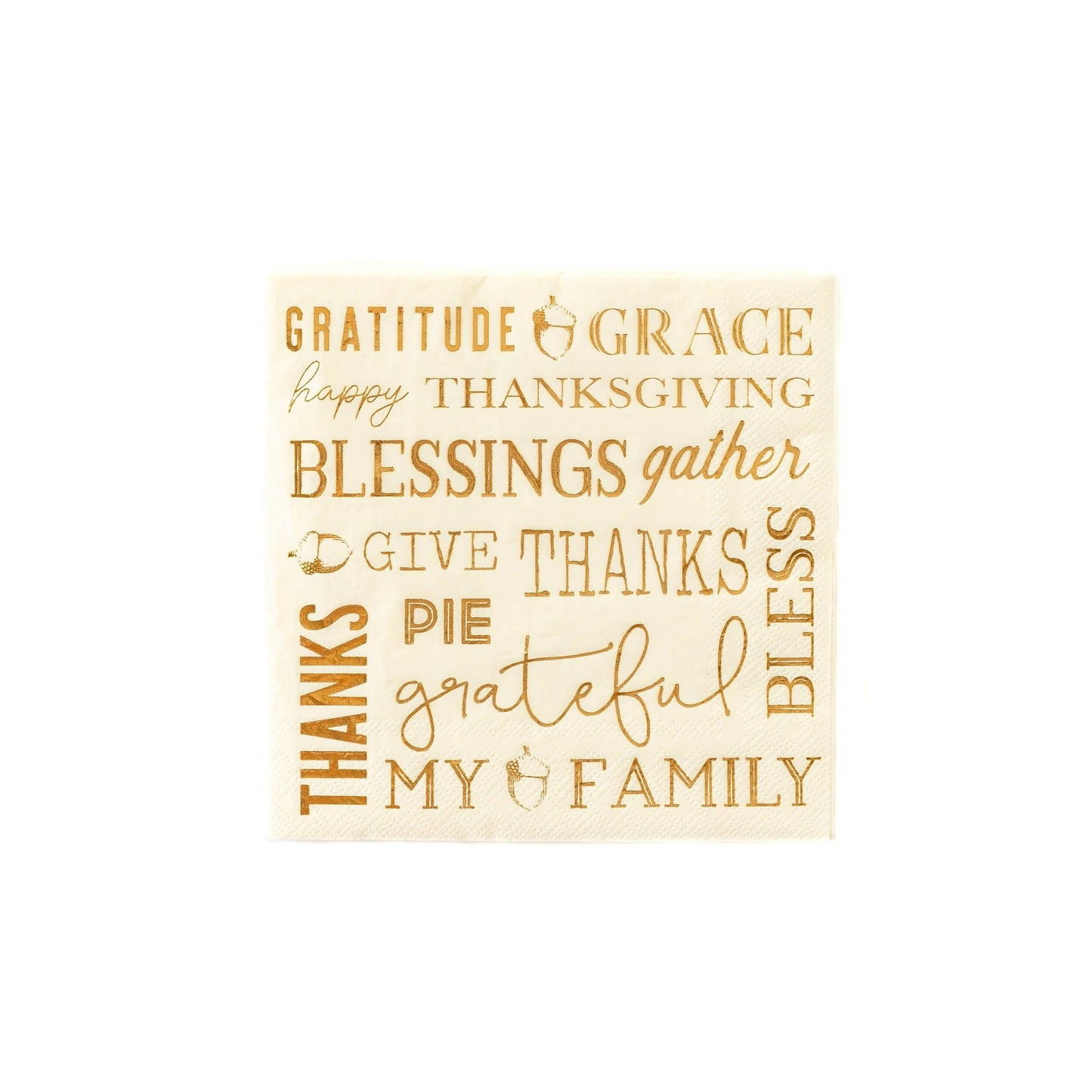 Words of Thanksgiving Luncheon Napkin (18 Count)