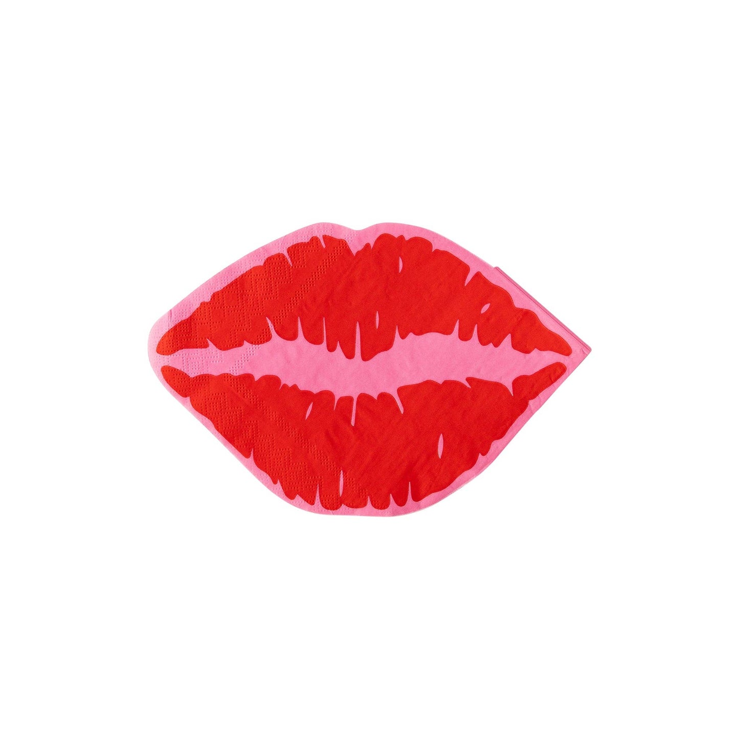 Valentine Lips Shaped Napkins (24 Count)