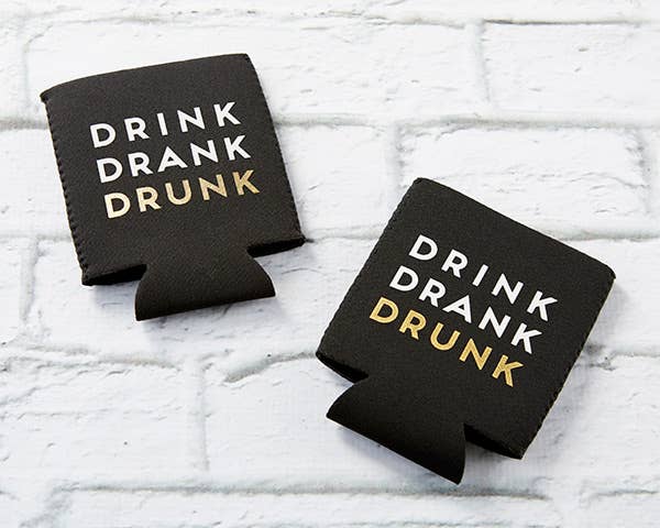 DRINK DRANK DRUNK Insulated Drink Sleeve Set (4 pk)