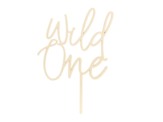 Wild One Wooden Topper