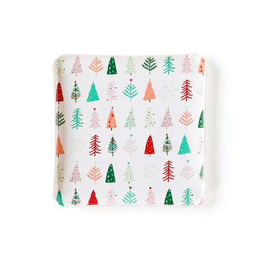 Whimsical Christmas Tree Plates (8 pk)