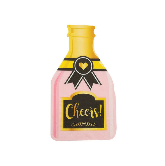 Champagne Bottle Napkins (16 pk)
