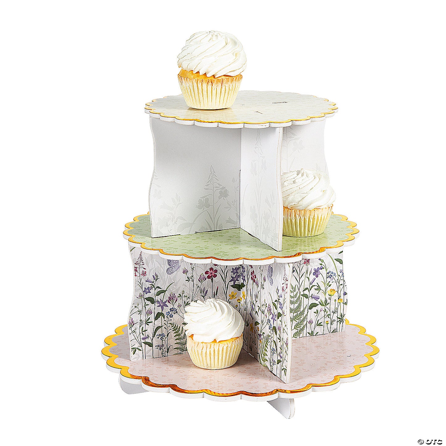 Wildflower Floral Cupcake Stand (1 Count)