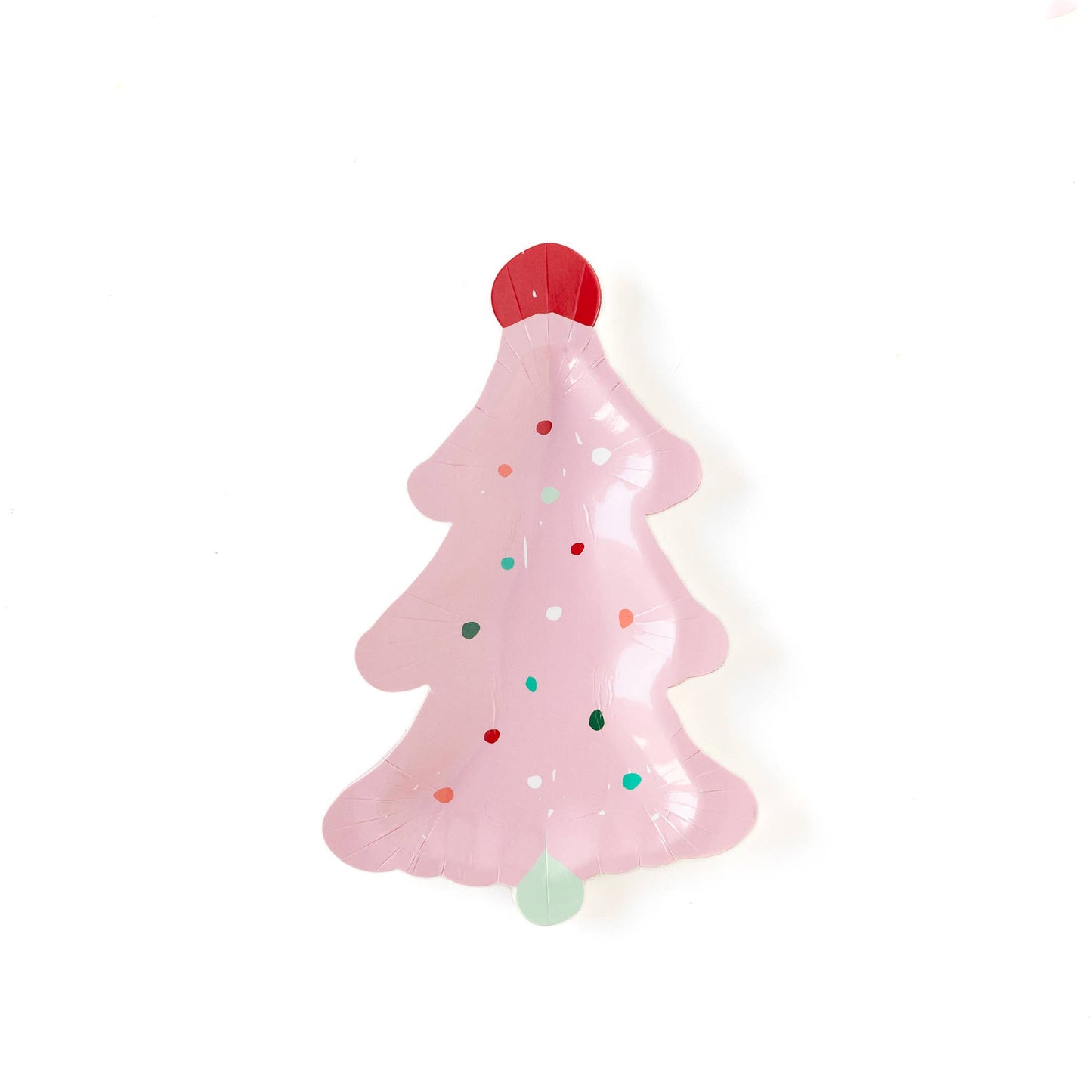 Whimsical Frosting Christmas Tree Plate