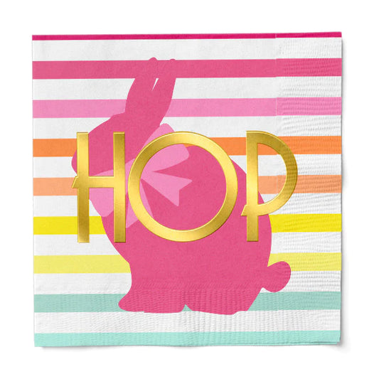 Hip Hop Bunny Beverage Napkin (16 Count)