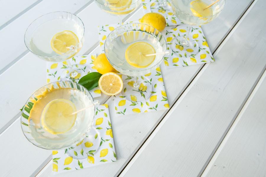 Lemon Drop Cocktail Napkins (20 pk)