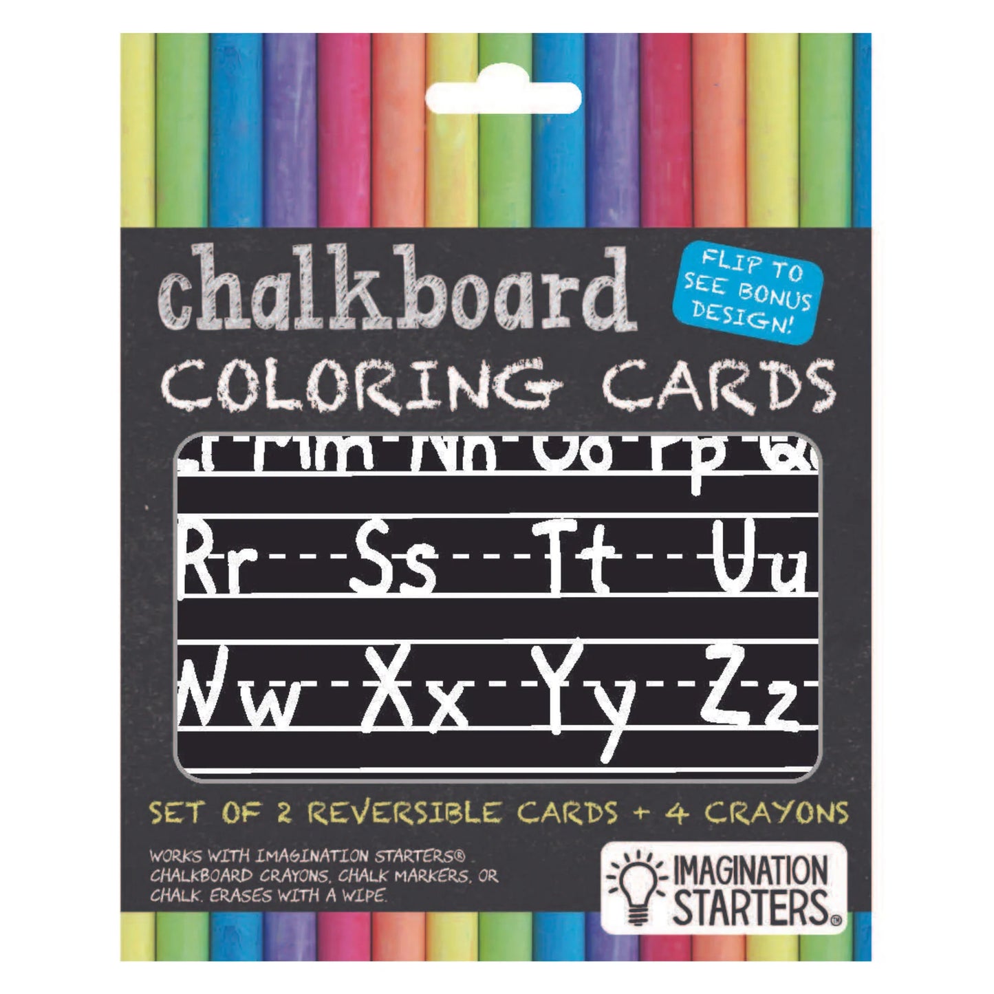 Letters & Shapes Chalkboard Card Activity Kit